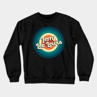 Graphic Jerry Lee Name Retro Vintage Circle Crewneck Sweatshirt